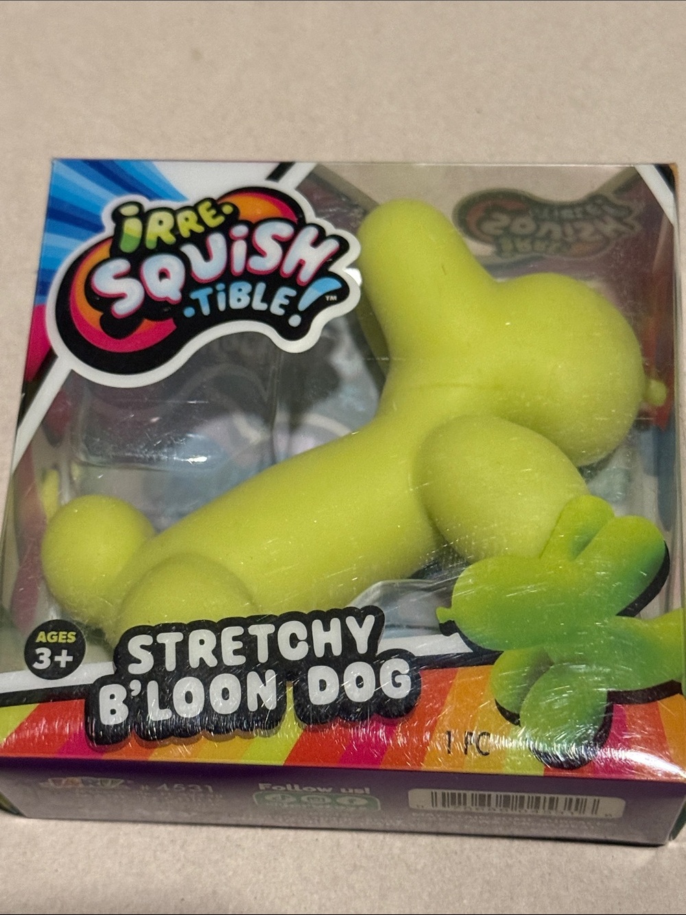 Green Stretchy B'loon Dog